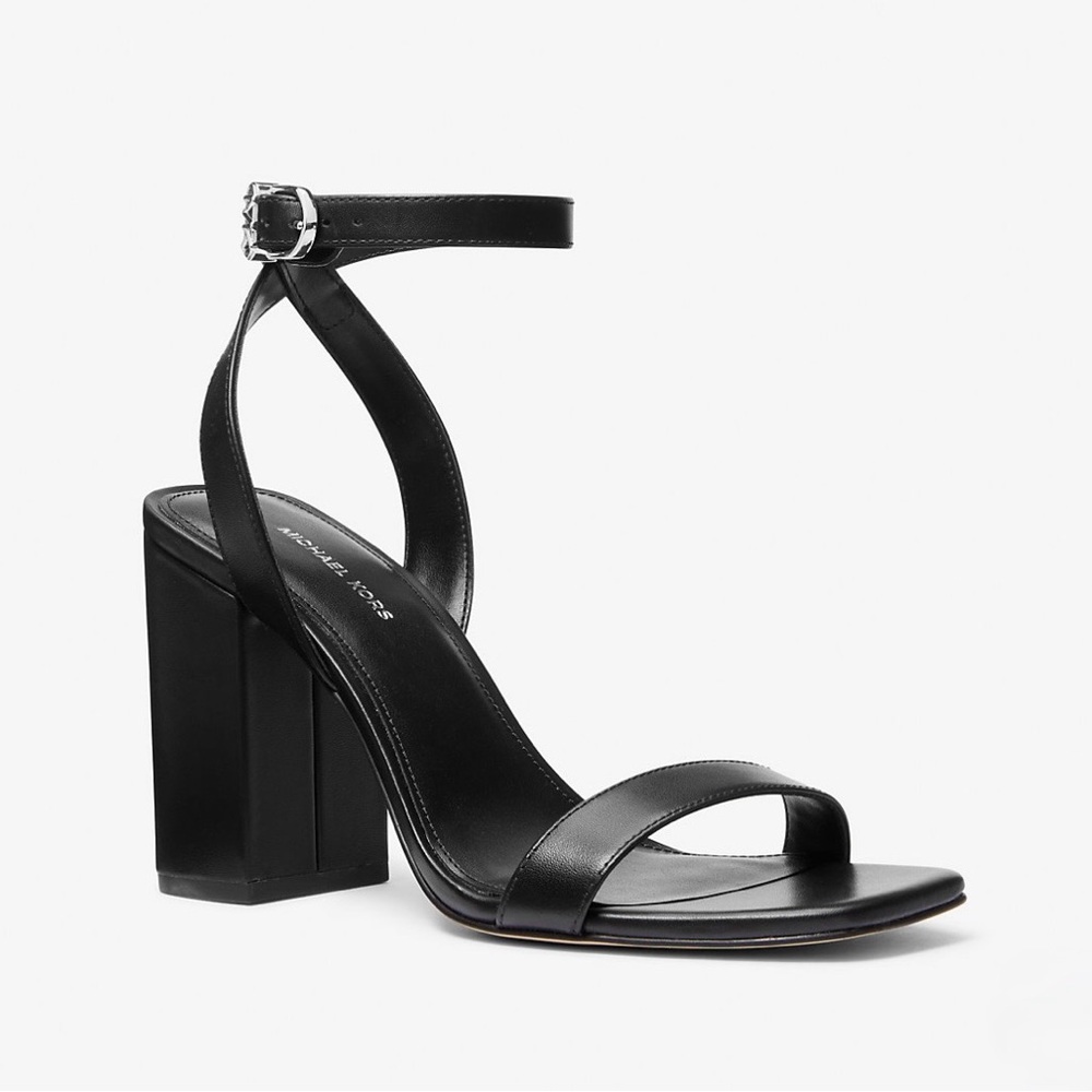 MICHAEL Michael Kors Merriam Block Heel Sandal 7 M Like New - Picture 9 of 9